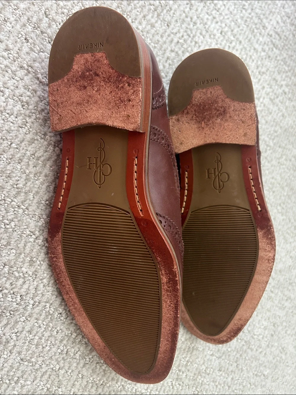 Cole Haan Brown Leather Wingtip Derbys